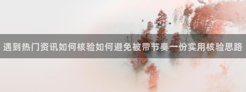 51吃瓜玩偶姐姐:遇到热门资讯如何核验如何避免被带节奏一份实用核验思路